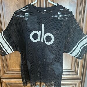 Alo yoga mesh jersey T-shirt